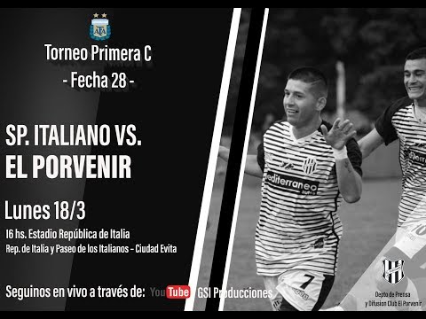 Sportivo Italiano vs El Porvenir l EN VIVO l Fecha 28 l Torneo Primera C