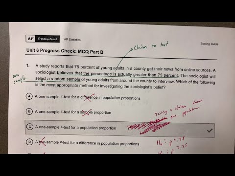 Ap Stats Progress Check Unit 6 Part B