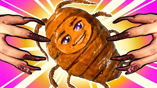 I baked a roach cake 😨(with long nails)