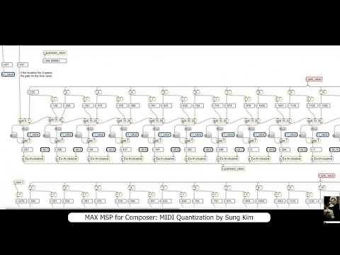 MAX MSP for Composer 012 MIDI Note Quantization with Detonate
