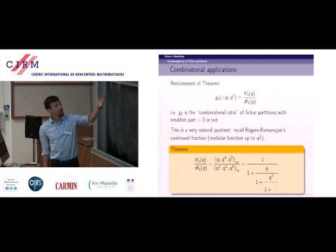 Karl Mahlburg: Automorphic forms and classical partition identities