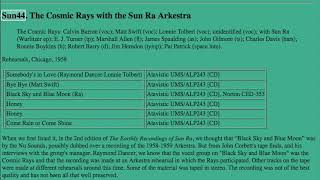 The Cosmic Rays with the Sun Ra Arkestra Rehearsals, Chicago, 1958