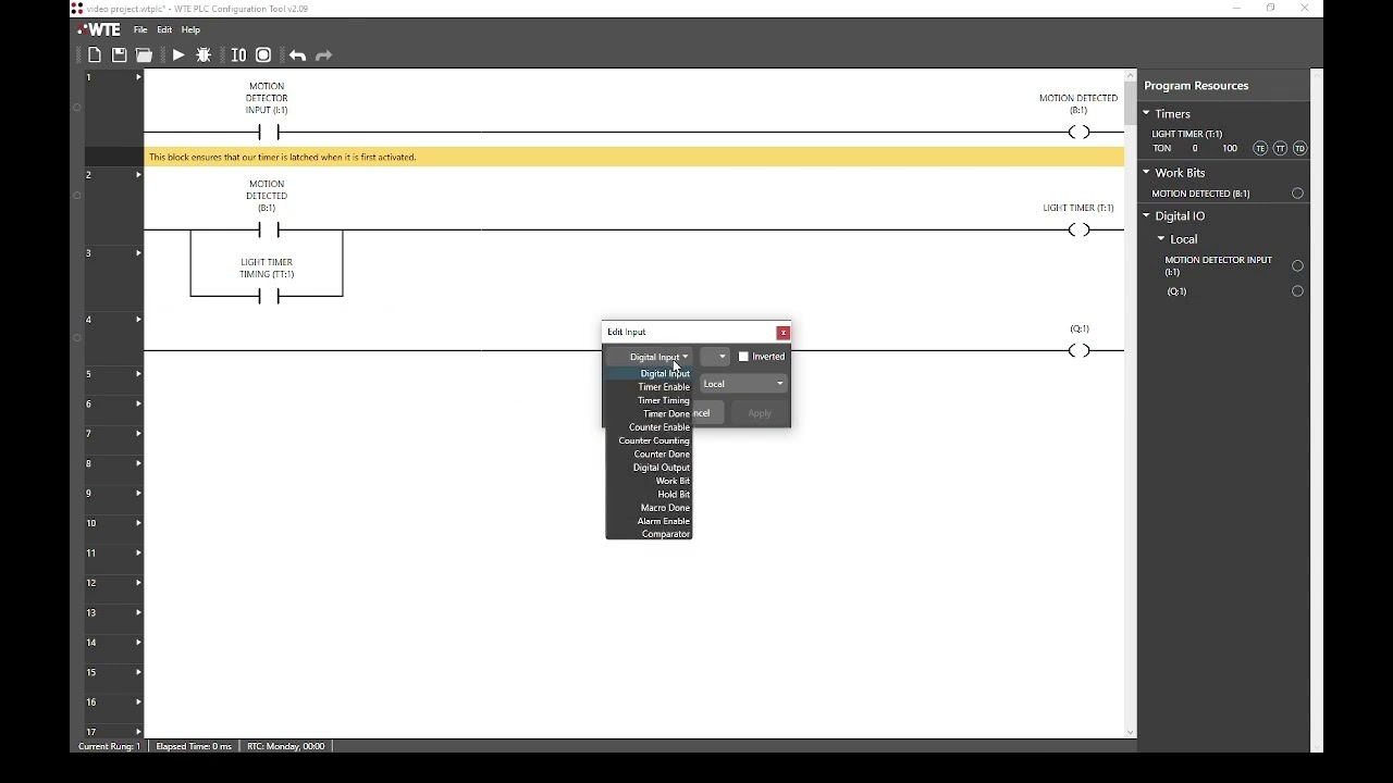 PLC Programming and Simulation with the WTE TReX