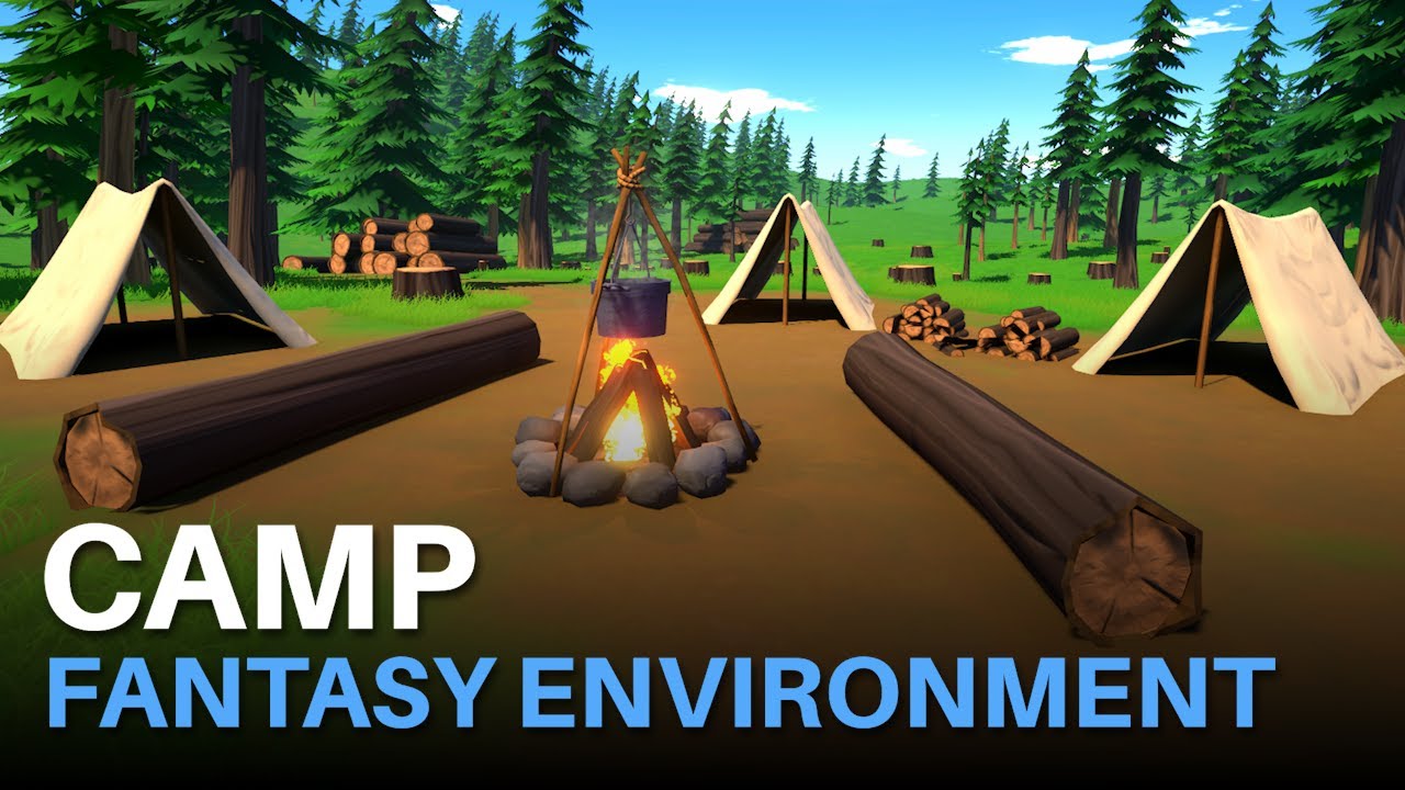 Camp - Stylized Fantasy Environment 3D Model