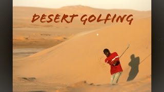 Desert Golfing HOLE IN ONE!