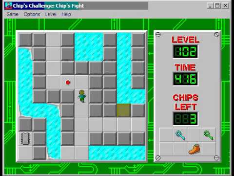 CCLP2 level 102 solution - 371 seconds