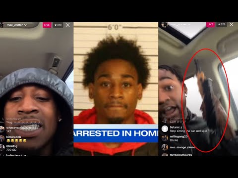 Police say Mac Critter caught a body after releasing this instagram live dissing CMG and others