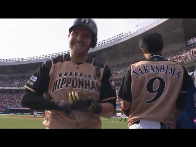 【8回表】会心の一撃!! ファイターズ・レアードが2ランホームランで貴重な追加点をあげる!! 2017/7/2 M-F