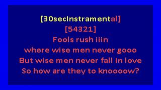 Bow Wow Wow  - Fools Rush In (karaoke)