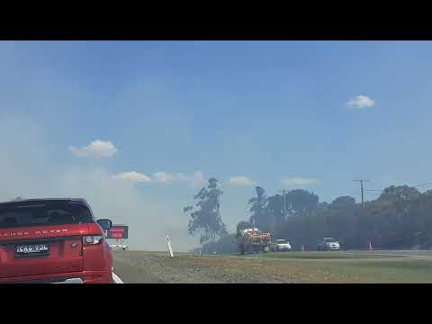 Fire is still on at Sydney NSW Australia Princess Highway- sharing it Live.