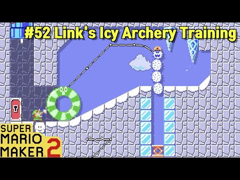 Super Mario Maker 2: Popular course #52 "Link's Icy Archery Training"