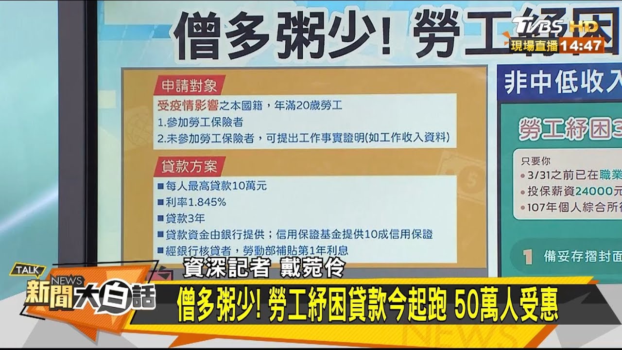 三萬元紓困補貼不夠用 十萬元貸款補助上路民眾搶申請