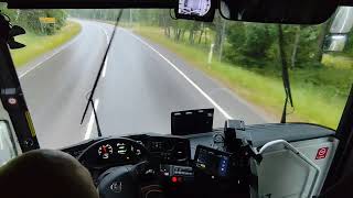 Bus Driving POV | Route 273 Ljungby - Värnamo | Scania InterLink