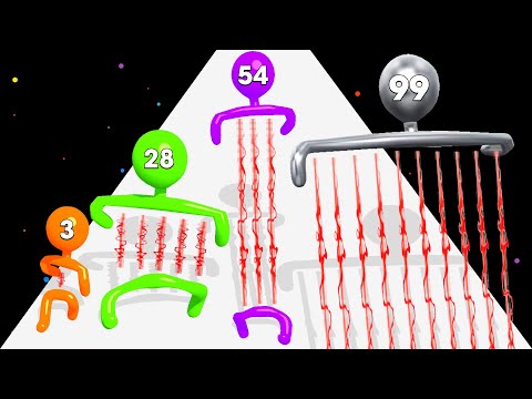 Laser Man Run 3D (All Levels) Tall Man Thick Man Blob Man Run Race Master Math Games