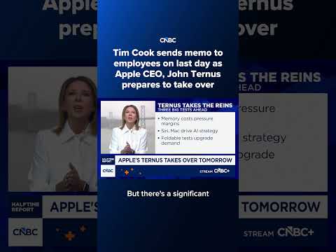 Tim Cook sends memo to employees on last day as Apple CEO, John Ternus prepares to take over