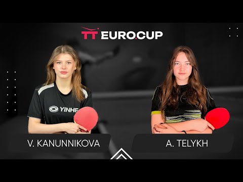 09:30 Vasylysa Kanunnikova  - Anastasiia Telykh 13.12.2023 TT Euro.Cup Women Ukraine Master. TABLE 3