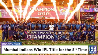 Mumbai Indians Win IPL Title for the 5th Time