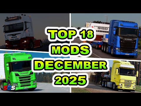 |ETS2 1.57| TOP 18 MODS - DECEMBER [2025]