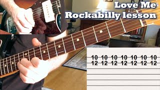 Rockabilly guitar lesson: Love Me (Buddy Holly) [with tabs!]
