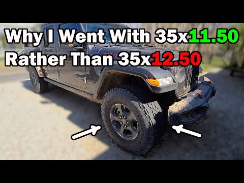Why 35x11.50 Instead Of 35x12.50 Tires On My Jeep Gladiator