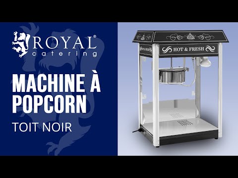 Vidéo - Machine à popcorn - Toit noir