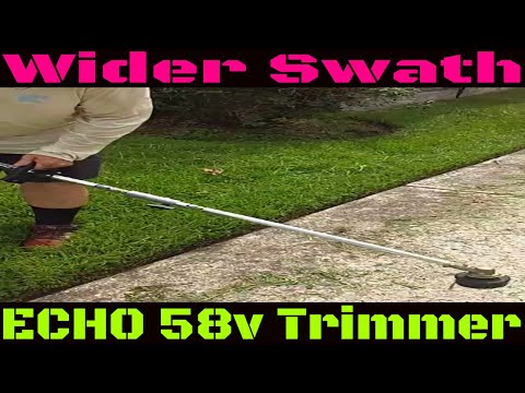 how to use ECHO Cordless 58volt string trimmer part 1
