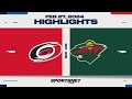 NHL Highlights Hurricanes Vs Wild February 27 2024