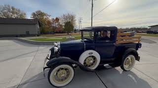 1930 Ford Model A Pickup Returning From Drive