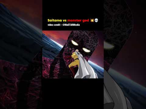 Saitama’ Strength vs Monster God’s Ultimate Power! #Anime #OnePunchMan #Saitama #AnimeFight