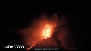 NEW - Action resumes in Hawaii -  Fissure #16 spewing lava East of PGV