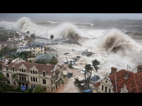 Tragödie in Frankreich und Niederlanden! Sturm Benjamin & riesige Wellen treffen die gesamte Insel