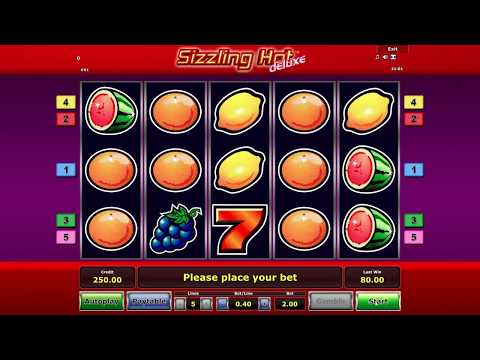 Sizzling Hot 77777 Deluxe, from 100 credits to 350