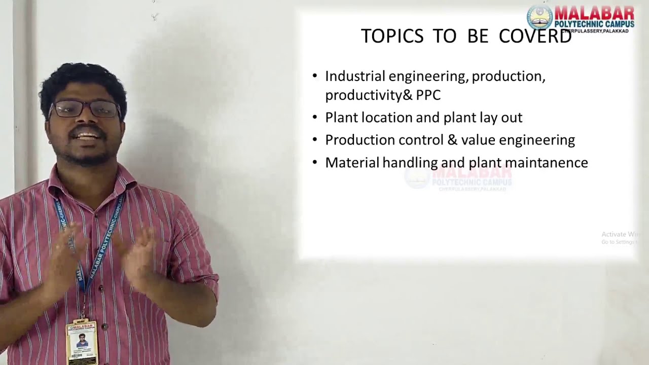 4024- INDUSTRIAL ENGINEERING - MODULE 1 ( Part 1)
