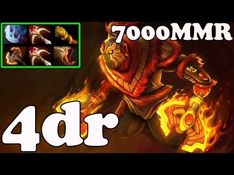 Dota 2 - 4dr 7000MMR Plays Ember Spirit vol 6 - Ranked Match Gameplay