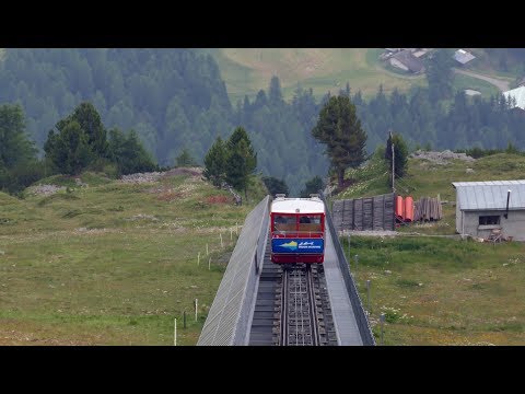 Fahrt mit der Standseilbahn auf den Muottas Muragl