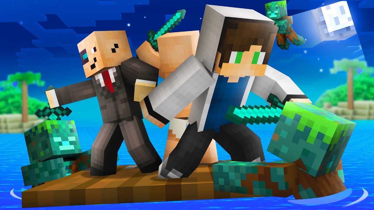 ВЫЖИВАЕМ НА ПЛОТУ В ОКЕАНЕ КАК нам ВЫЖИТЬ В МАЙНКРАФТ? MINECRAFT ТРОЛЛИНГ ЛОВУШКА ЯРИК КЕНТ