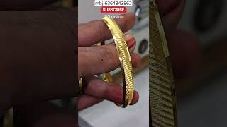 Pure Gold kada bangle for men #gold #shorts #bangles #kada #viral