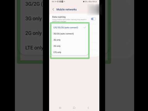 Mobile Network ko 4G/5G me kaise change kare || mobile network change 4G/5G || #shorts