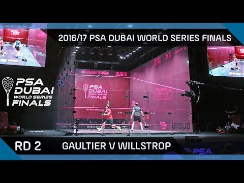 Squash: Gaultier v Willstrop - Rd 2 - PSA Dubai World Series Finals 2016/17