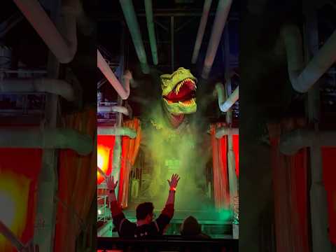 The final drop on Jurassic Park River Adventure at Universal Islands of Adventure! Such a good ride!