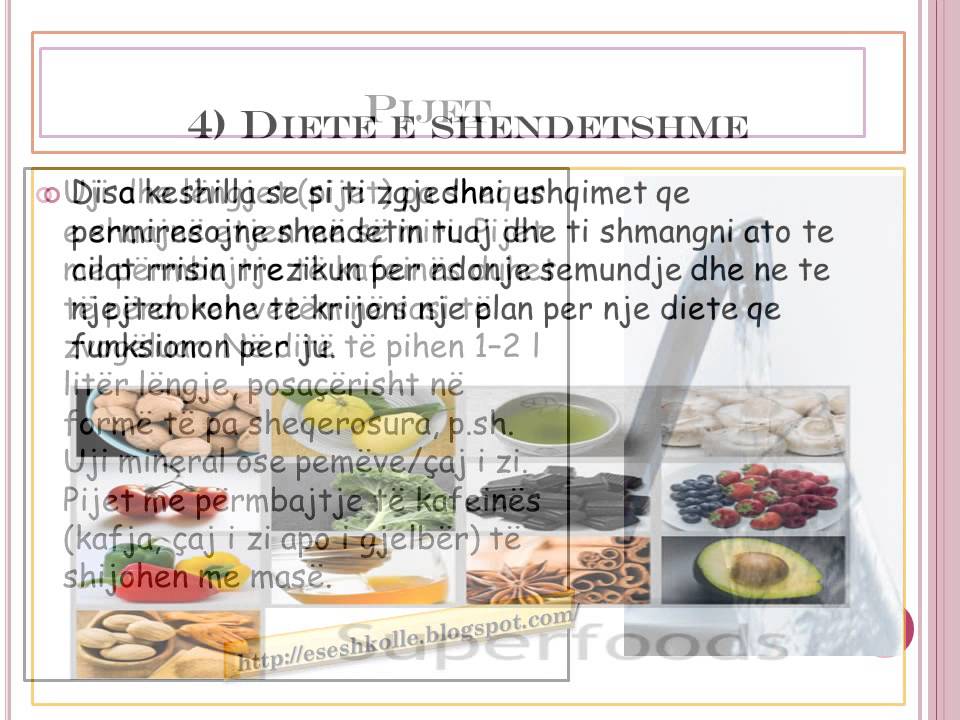 Te ushqyerit e shendetshem dhe ndikimi ne sjelljet tona