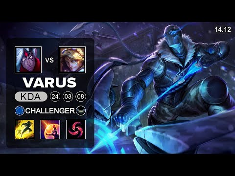 Varus vs Ezreal ADC - EUW Challenger - Patch 14.12 Season 14