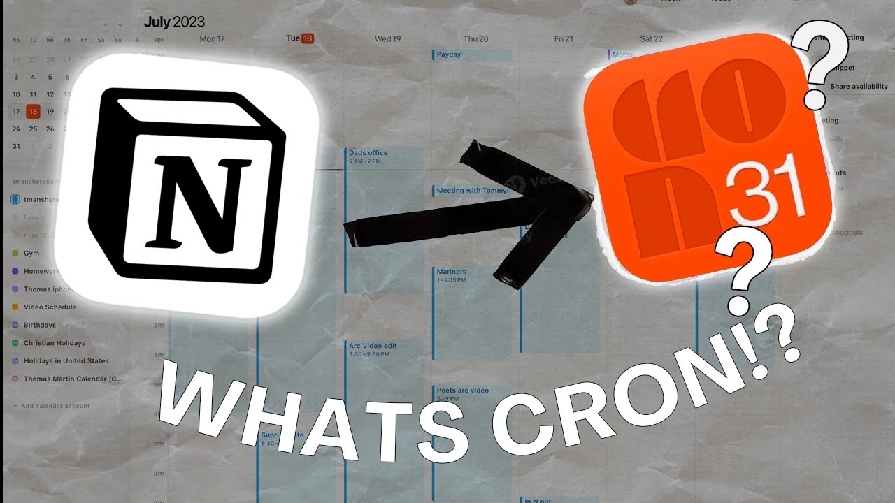 a calendar for notion!? | what is cron?