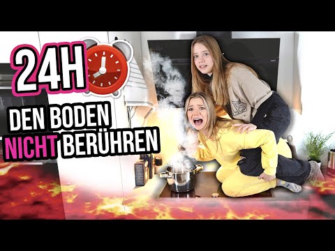 WIR DÜRFEN 24H NICHT DEN BODEN BERÜHREN 😰😭 (Desaster boah)