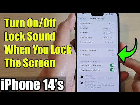 iPhone 14's/14  Pro Max: How to Turn On/Off Lock Sound When You Lock The Screen