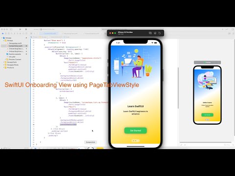 SwiftUI Onboarding View using PageTabViewStyle