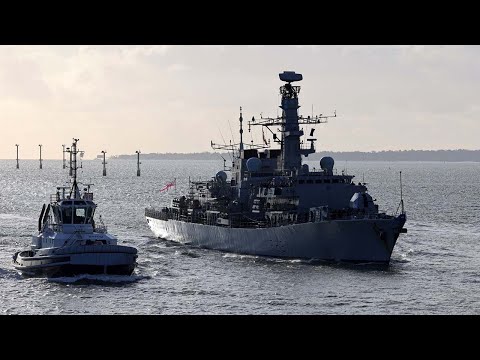 HMS Westminster arrives home after 5 month patrol.