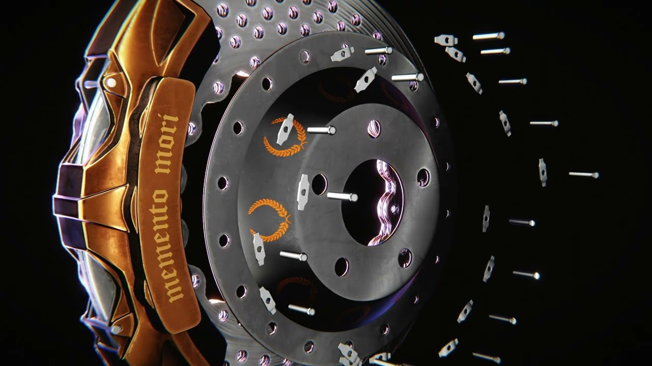 3D Product Animation: Car Wheel, Tire, Rim & Brake Assembly — Product Visualization