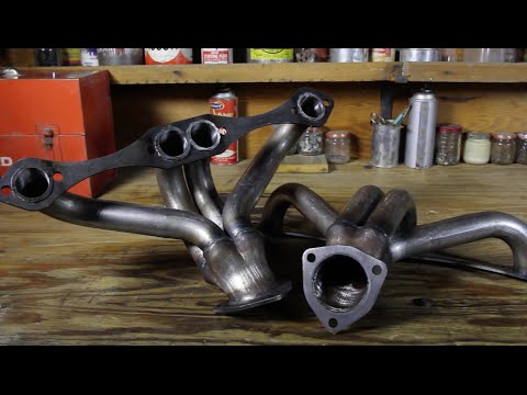 Speedway Small Block Chevy Tight-Fit Block Hugger Headers, Plain