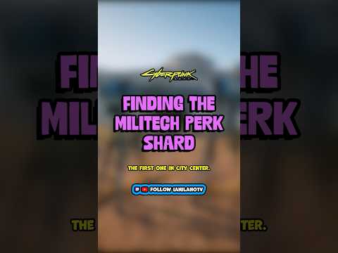 Finding the Militech Perk Shard (Cyberpunk 2077) #cyberpunk2077